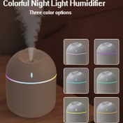 Resim DYFDYF Taşınabilir Mini Nemlendirici, USB, 3 Renkli Gece Işığı, Sessiz Çalışma, Yatak Odası, Oturma Odası, Masa, Araba için İdeal - Atmosfer Işığı Nemlendirici, Pil Gerekmez, ≤36V 