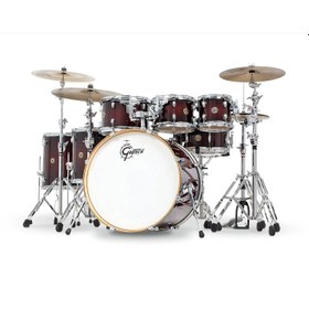 Resim Gretsch CM1-E826P-BS Cat Maple 7 Parça 22" Akustik Davul (Deep Cherry Burst) 