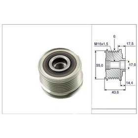 Resim VALEO 588023 ALTERNATÖR KASNAĞI CLIO II KANGOO MEGANE LAGUNA I SC 