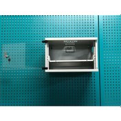 Resim DVR Pano/Box NVR CCTV Rack Kabinet Ve Monitör Koruma Kutusu 1 U 19" W39 H 25 D 33 Cam Kapak Bej Acil Pano