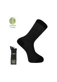 Resim Bambu Erkek Çorabı - Tumaniş - Siyah 17104-r1 Çok Renkli 