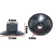 Resim Lasonstiges 10 Adet Araba Çamurluk Vidaları Somun Çamurluk Klipleri Volvo S80 S80l S60 S40 Xc90 Xc60 V60 İçin Plastik Bağlantı Elemanları 