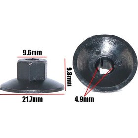 Resim Lasonstiges 10 Adet Araba Çamurluk Vidaları Somun Çamurluk Klipleri Volvo S80 S80l S60 S40 Xc90 Xc60 V60 İçin Plastik Bağlantı Elemanları 