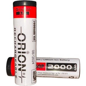 Resim Orion 18650P 3.7V 2000 mAh 15C Li-ion Pil (03/2026 ÜRETİM) 