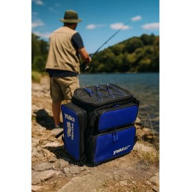 Resim Blue Outdoor Omuz Çantası – Balıkçılık ve Seyahat Için Ideal 