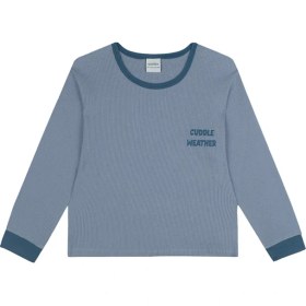 Resim Antebies Organik Mavi Erkek Çocuk Pijama Takımı 