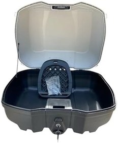 Resim BİKE SKY Tien 52 Litre Motosiklet Arka Çantası Otomatik Kilit Sırt Dayamalı Gri 