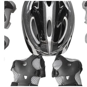 Resim Pazly Suntek 7 Parça Çocuk Paten Seti: Kask, Dizlik, Dirseklik, Bileklik Siyah Siyah 