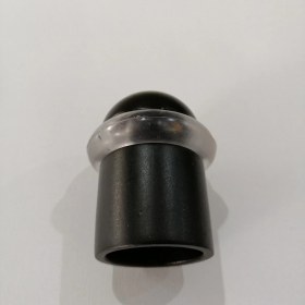 Resim Güzel Metal Metal Mat Siyah Kapı Arkası Yer Tamponu - Kapı Stoperi 