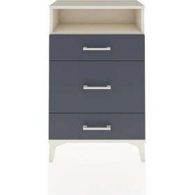 Resim Arges Komodin Tek Raflı 3 Çekmeceli 60X30X96 Aytaşı-Antrasit 