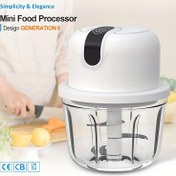 Resim 350ML USB Kablosuz Çok Fonksiyonlu Elektrikli Gıda Sarımsak Doğrayıcı Mini Küçük Sarımsak Ezici Kıyıcı Öğütücü Biber Çili Kuruyemiş Et Öğütücü Gıda İşlemcisi / Elektrikli Kıyma Makinesi Sebze Çili Et Öğütücü Gıda Öğütücü 
