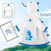 Resim GentleChild 'Dinozor Kapüşonlu Yağmurluk - Şeffaf Rüzgarlık Ceket, Tüm Mevsimler için Erkek & Kız Çocuğu İçe Dış Giyim (-8), Plaj veya Sağanak Günleri İçce Bol Fit Cepli Hırka, Şirin Dinozör Kostümü, Kızlar için Macera Kostümü, Kızlar için Macera Kostümleri 