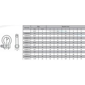 Resim Ennalbur M10 Omega Zincir Kilidi 3/8 ( 2 Adet ) 