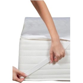 Resim Altın Karma Pamuk Sıvı Geçirmez Alez 60x120 Cm Bebe Çocuk Beyaz 