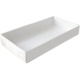 Resim Asetat Kapaklı Karton Kutu 20X10X3 25 Adet Beyaz N11.9125 