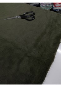 Resim Toskana Peluş Kumaş Haki 