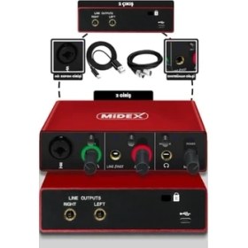 Resim Midex Cx1 Mikrofon + GLX-500 Pro Stüdyo Ses Kartı Seti 