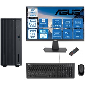Resim ASUS Expertcenter P500MV I7-13620H 80GB 2tb SSD WIN11PRO 23.8 Mon. WB7136216512B0DW29+ZETTAUSBBELLEK 