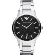 Resim Emporio Armani Erkek Kol Saati 43 mm Çelik Kordon Modern Tasarım 