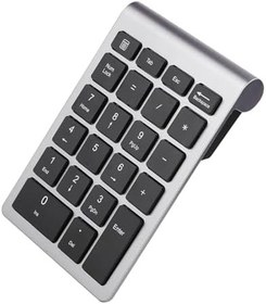 Resim RF304 22 Tuşlu Sayısal Tuş Takımı USB 2.4G Kablosuz Klavye, Demir Grisi/80 Saat Için Alıcı Ile (Demir Grisi) 