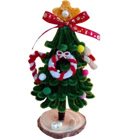 Resim Homyl Kendin Yap Yılbaşı Ağacı El Yapımı Kiti Vitrin Yatak Yükseklik 22-24cm 