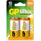 Resim GP Batteries Gp Ultra Alkalin 2'li D Boy Kalın Pil (GP13AU-2U2) 