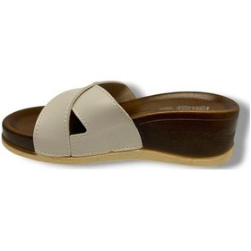 Resim Parmi 22105-25 Anatomik Dolgu Topuk Kadın Terlik Bej 