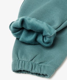 Resim United Colors of Benetton Erkek Çocuk Gri-Yeşil Fermuar Cepli Büzgü İpli Ribanalı Regular Fit Eşofman Altı 