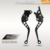 Resim Chuangyinshop 2 Adet Koyu Kahverengi Dayanıklı Alüminyum Alaşım Motosiklet Gidonu - Atv Ve Elektrikli Bisikletler İçin Ayarlanabilir Kavrama 