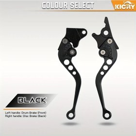 Resim Chuangyinshop 2 Adet Koyu Kahverengi Dayanıklı Alüminyum Alaşım Motosiklet Gidonu - Atv Ve Elektrikli Bisikletler İçin Ayarlanabilir Kavrama 