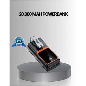 Resim Powerbank 20000 Mah Yüksek Kapasiteli Ve 22.5w Hızlı Şarj Destekli 