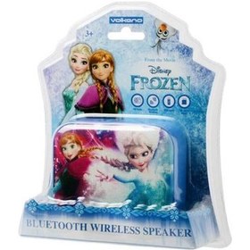 Resim Volkano Disney Frozen Karlar Ülkesi Anna Elsa Lisanslı Bluetooth Kablosuz Hoparlör 