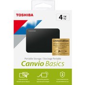 Resim Toshiba Canvio Basics HDTB440EK3CB 4 TB 2.5" USB 3.2 Gen 1 Taşınabilir Disk + Type-C Adaptör 