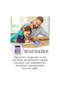 Resim Hesap Makinesi Orta Boy Masaüstü 1 Adet 12 Haneli Yuvarlak Tuşlu Renkli Hesap Makinası 10x15 Cm Renkli Büro Ofis Öğrenci Çok Renkli 