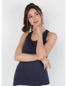 Resim Balins Kadın Viskon Atlet Lacivert 
