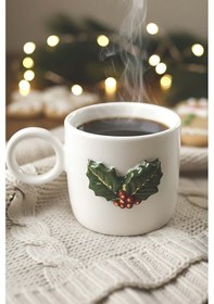 Resim Rivaistanbul Kokina Amore 24 K Altın Süslemeli El Yapımı Yılbaşı Hediyesi Seramik Double Kahve Fincanı, Mug, Kupa Çok Renkli 