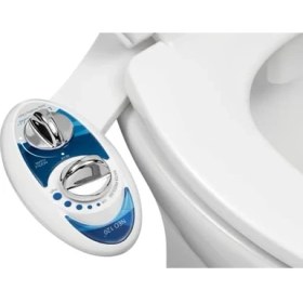 Resim Bidet Neo 120 Kendini Temizleyen Mekanik Tuvalet Bidesi, Mavi/beyaz 
