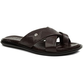 Resim Pierre Cardin ® | PC-7120 - 2162 Kahve - Erkek Terlik 