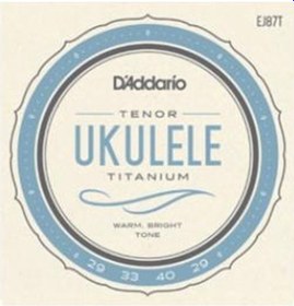Resim Daddario Ej87T Titanium Tenor Ukulele Tel Seti 