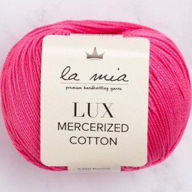 Resim La Mia Lux Mercerized Cotton Fuşya El Örgü İpi - 35 - 33746 
