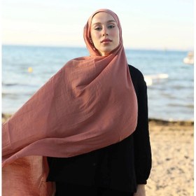 Resim Modakaşmir Neo Pamuk Şal Gül Kurusu Açık Gül Kurusu 