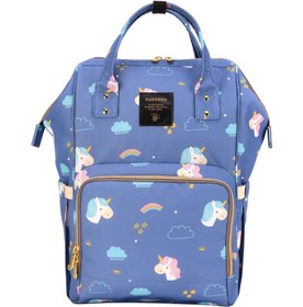 Resim Unicorn Blue Bebek Bezi Çantası, Geniş ve Şık Tasarım 
