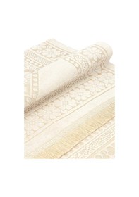 Resim Desenli Şönil Seccade - Krem Renk 