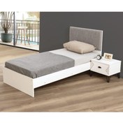 Resim Setay Karyola, Safir Başlıklı Karyola 90x190 Komodin 