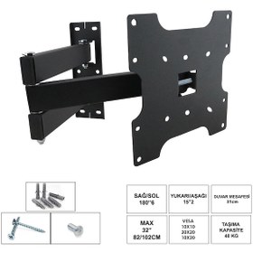 Resim Lcd Askı Aparatı Hareketli Üç Kollu 32 82 102Cm Ufix 