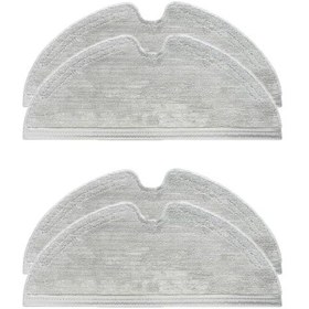 Resim Vestel V-bot Pro B S Yüksek Kaliteli Mop 4 Adet Tam Yüzey Mikrofiber Ve Kalın 