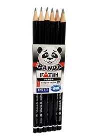 Resim Fatih Kurşun Kalem Panda - 10 Adet Siyah 