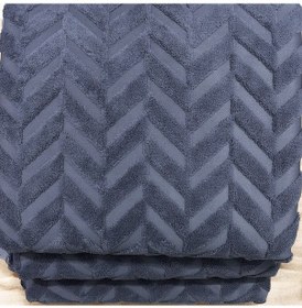 Resim Kaymaz Tabanlı Well Soft Koltuk & Çekyat Örtüsü 170 215 Cm Zigzag Desen Antrasit Antrasit 