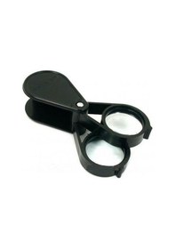 Resim Çift Optik Lens Katlanan Cep Büyüteç 