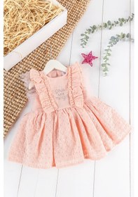 Resim Babymod Fırfırlı Tüllü Sırt Dekolteli Yazlık Kız Bebek Elbise 001 